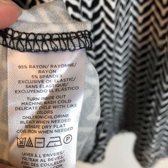 NWT LOFT Womens Dress Sz LP herringbone Smocked Waist Flutter Sleeve Business - Picture 4 of 8